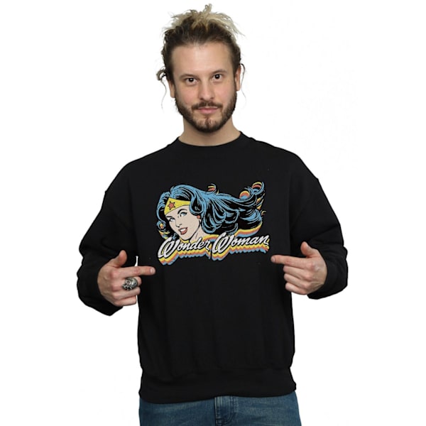 DC Comics Herr Wonder Woman Smile Sweatshirt XL Svart Black XL