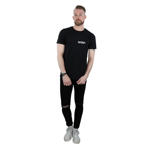 NASA Modern Logo Chest T-shirt 3XL Svart Black 3XL