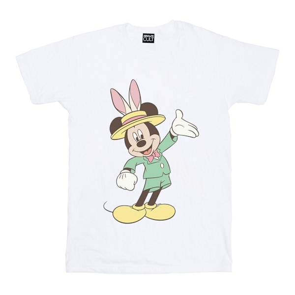 Disney Dam/Damer Mickey Mouse Påskkanin Bomull Pojkvän White XL
