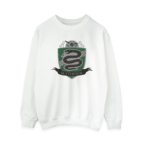 Harry Potter Dam/Kvinnor Slytherin Bröst Badge Sweatshirt M W White M