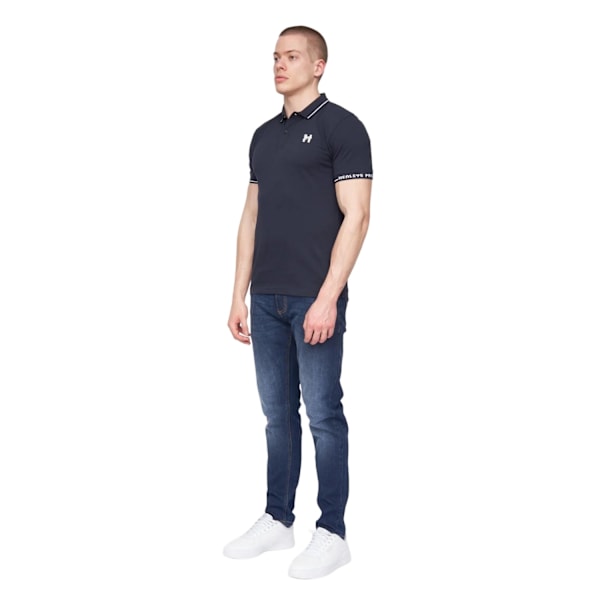 Henleys Mens Hentyme Polotröja L Marinblå Navy L