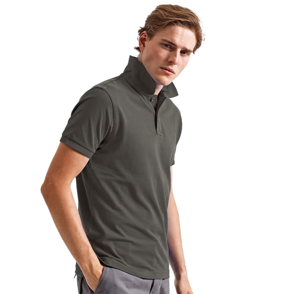 Asquith & Fox Mens Organic Classic Fit Polo Shirt L Slate Slate L