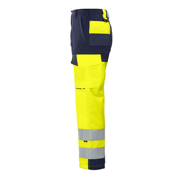Projob Arbetsbyxor för Herrar med Hög Synlighet, 34T Gul/Marinblå Yellow/Navy 34T