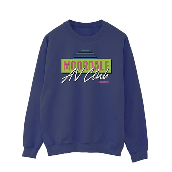 Netflix Mens Sex Education Moordale Av Club Sweatshirt 4XL Marinblå Navy Blue 4XL