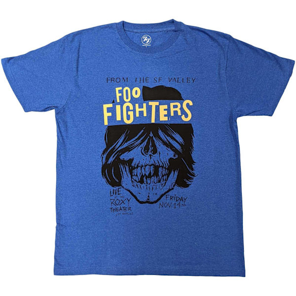 Foo Fighters Unisex Adult Roxy Flyer T-Shirt XL Blå Blue XL