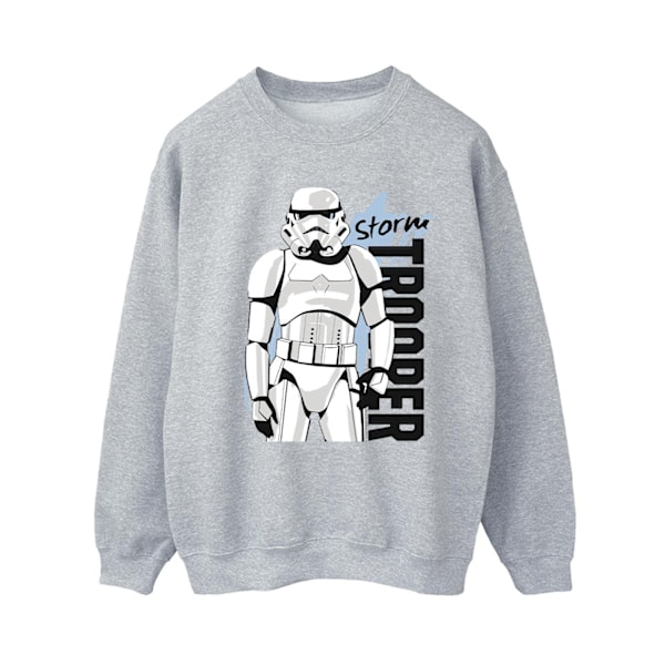 Star Wars Dam/Damer Storm Trooper Sweatshirt L Sports Grey Sports Grey L