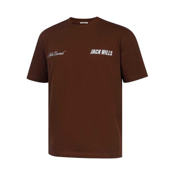 Jack Wills Herr Script Mix Oversized T-shirt S Choklad Chocolate S