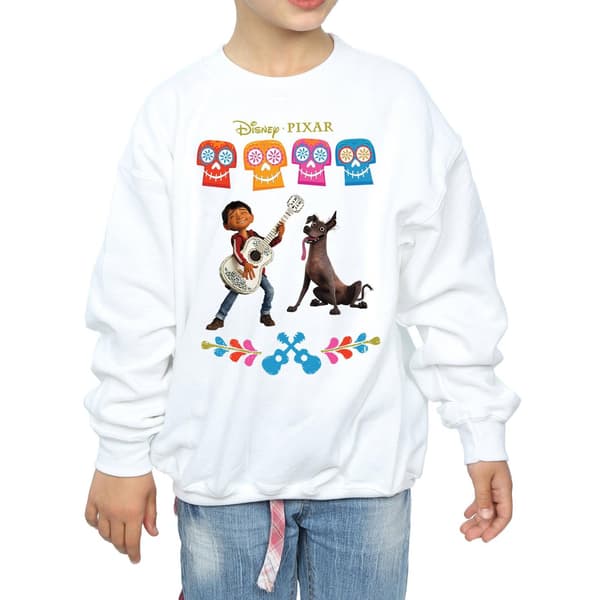 Disney Flickor Coco Miguel Logotyp Tröja 9-11 År Vit White 9-11 Years