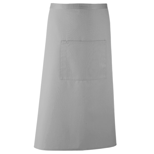 Premier Unisex Colours Bar Apron / Workwear (Lång kontinental stil) Silver One Size