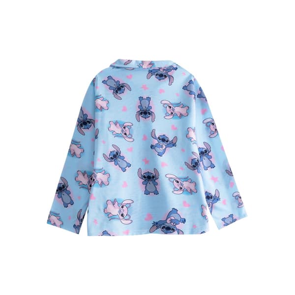 Lilo & Stitch Flickor Karaktär Långärmad Lång Pyjamas Set 7-8 Blue 7-8 Years