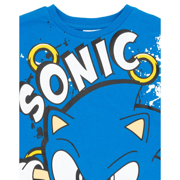 Sonic The Hedgehog T-shirt för barn/barn karaktär (paket med 2) Red/Blue 5-6 Years