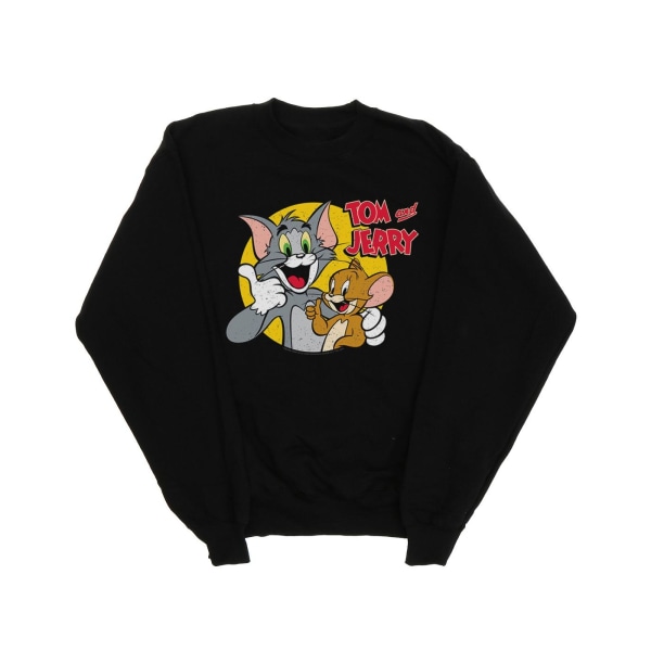Tom And Jerry Girls Tummen Upp Sweatshirt 5-6 År Svart Black 5-6 Years