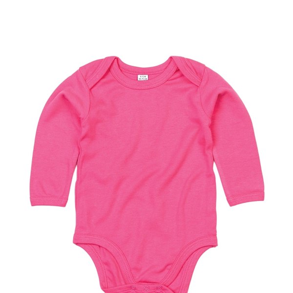 Babybugz Baby Organic Long-Sleeved Bodysuit 6-12 Months Fuchsia Fuchsia 6-12 Months