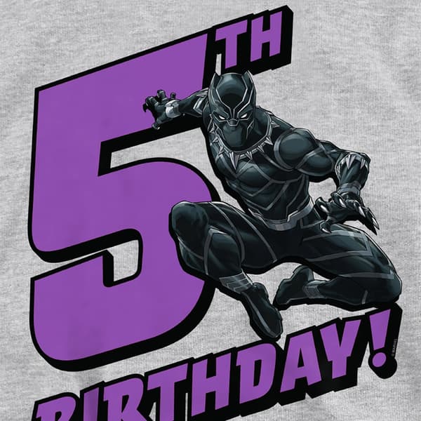 Black Panther Barn/Barn Heather Pull Over 5-årsdag Hoodie Athletic Heather 9-11 Years