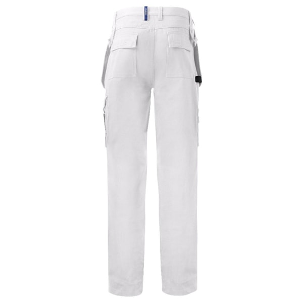 Projob Herr 5530 Kontrastpanel Cargo Byxor 42R Vit/Svart White/Black 42R
