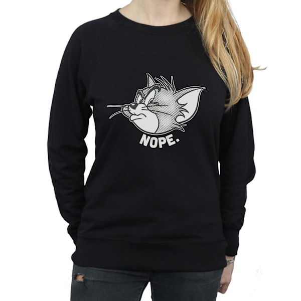 Tom och Jerry Dam/Dam Nope Face Sweatshirt S Svart Black S