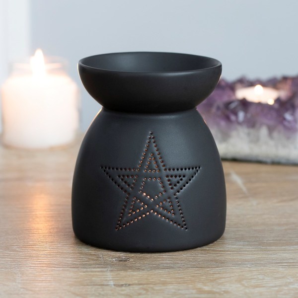 Något annat Pentagram Oil Burner One Size Svart Black One Size