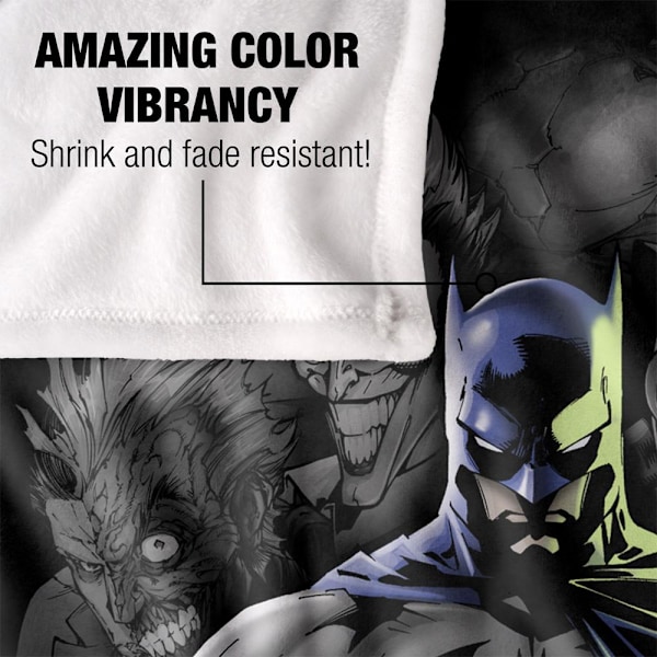 Batman Skurkar Filt One Size Flerfärgad Multicoloured One Size