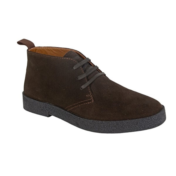 Roamers Läder Desert Boots för Män 10 UK Chokladbrun Chocolate Brown 10 UK