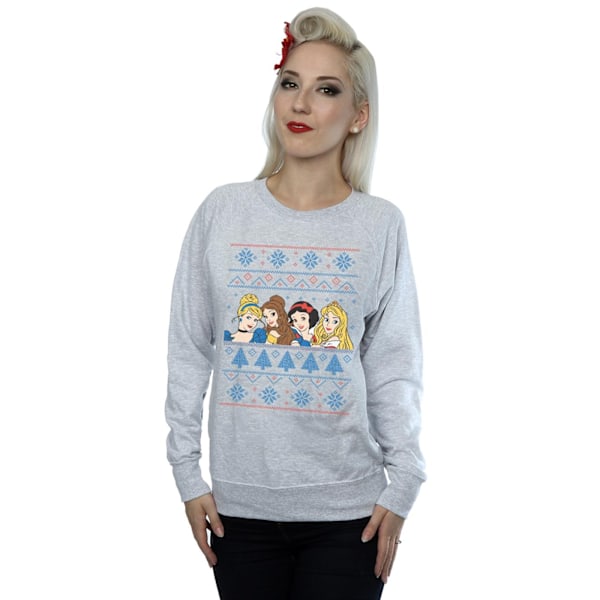 Disney Princess Dam/Damer Julansikten Sweatshirt M Värme Heather Grey M