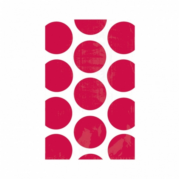 Amscan Polka Dot Paper Party Favor Bags (Pack of 10) One Size Apple Red One Size