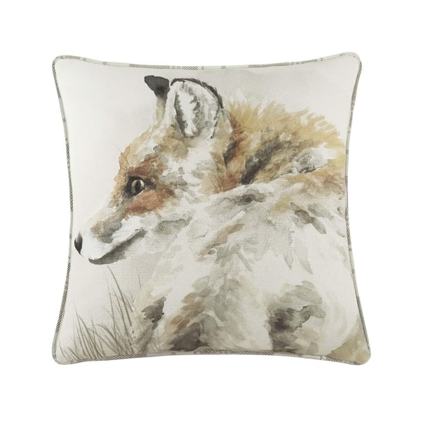 Evans Lichfield Watercolor Fox Cover One Size Off Whit Off White/Brown/Orange One Size