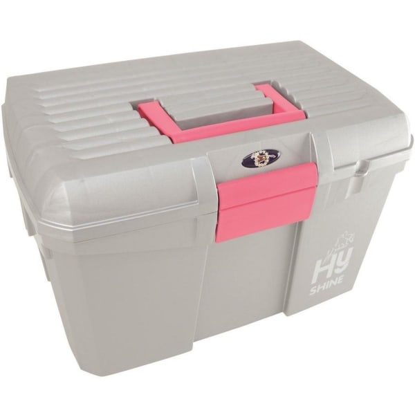 HySHINE Tack Box One Size Silver/hallon Silver/Raspberry One Size