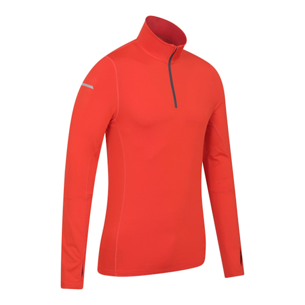 Mountain Warehouse Mens Vault Recycled Half Zip Long-Sleeved To Orange XXS