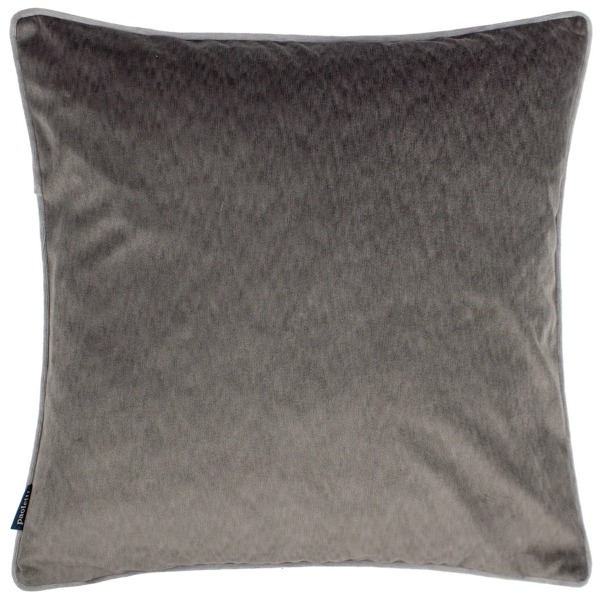 Paoletti Torto Rektangulär Kuddfodral i Sammet 50cm x 50cm Cha Charcoal/Silver 50cm x 50cm