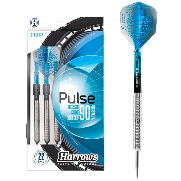 Harrows Pulse Tungsten Dart (Pack med 3) 25g Blå/Svart Blue/Black 25g
