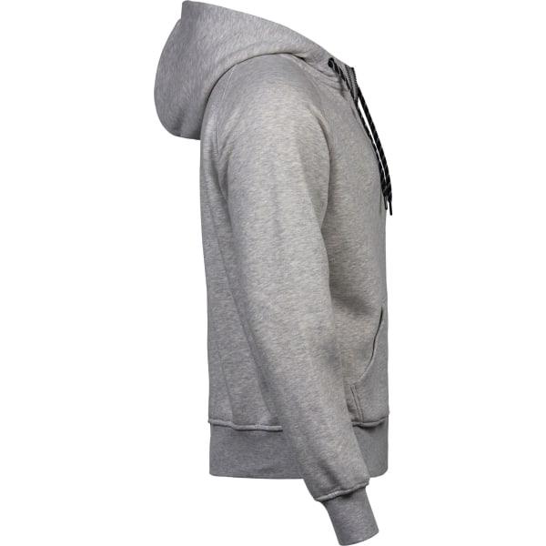 Tee Jays Mens Full Zip Hooded Sweatshirt L Heather Grey Heather Grey L