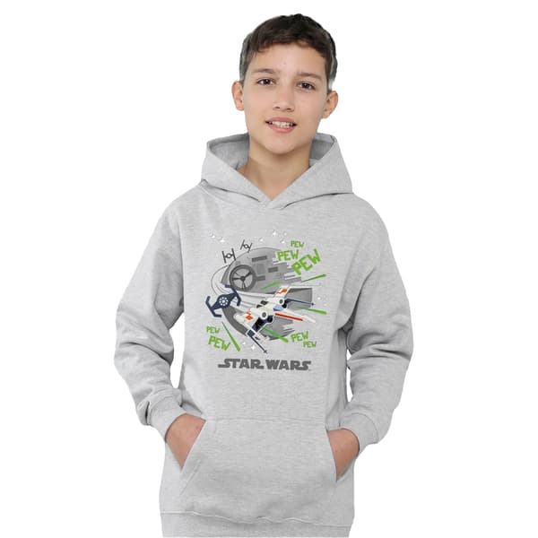 Star Wars Barn/Barn Pew Pew Star Wars Greatest Kid XWing H Athletic Heather 5-6 Years