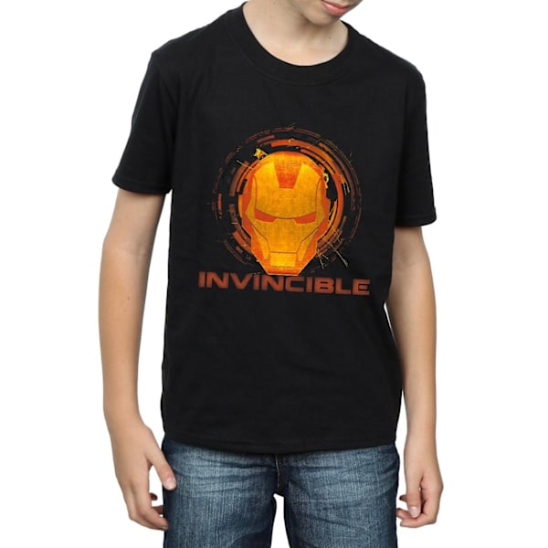 Marvel Boys Iron Man Invincible T-shirt 5-6 år Svart Black 5-6 Years