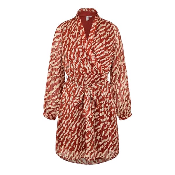 Vero Moda Dam/Dam Rie V-ringad Omlottklänning 8 UK Fired Brick Fired Brick 8 UK