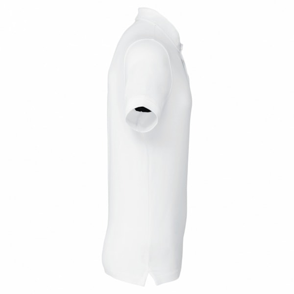Kariban Herr Piqué Stud Front Polo Shirt M Vit White M