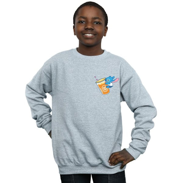 Disney Boys Lilo And Stitch Drink Sweatshirt 5-6 år Sports G Sports Grey 5-6 Years