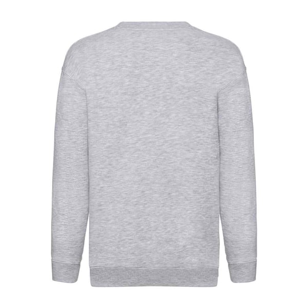 Fruit of the Loom Barn/Barn Premium Drop Shoulder Sweatshirt Heather Grey 14-15 Years