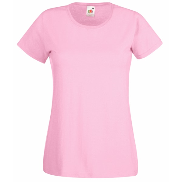 Fruit Of The Loom Dam/Kvinnors Lady-Fit Valueweight Kortärmad T-shirt Light Pink M