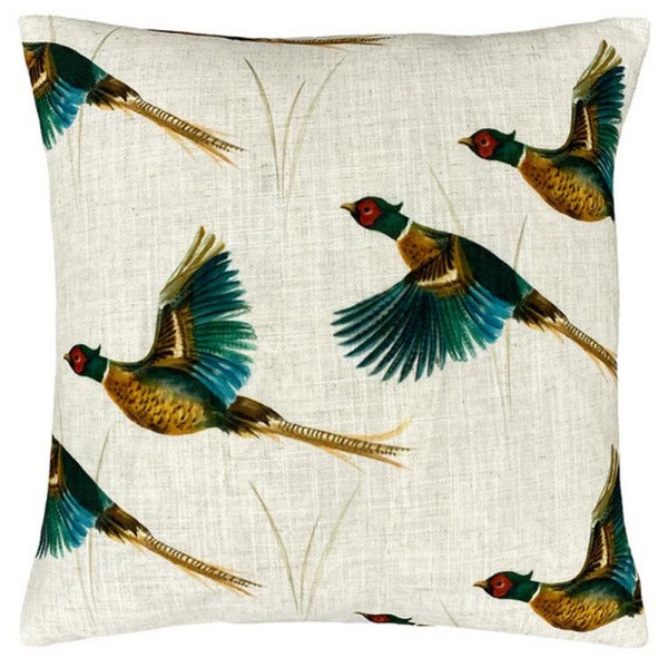 Evans Lichfield Country Pheasant cover One Size Cream/B Cream/Brown/Blue One Size