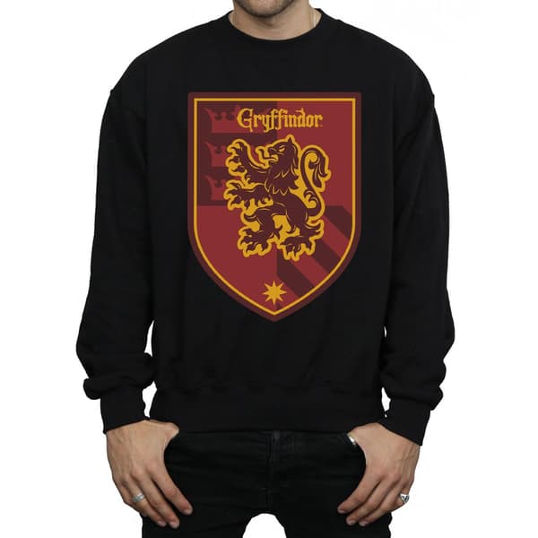 Harry Potter Herr Gryffindor Crest Flat Sweatshirt S Svart Black S