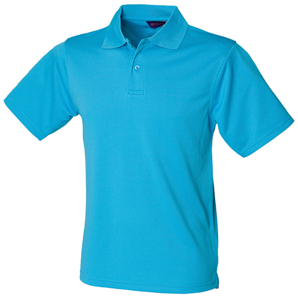 Henbury Coolplus® Pikétröja för män L Turkos Turquoise L
