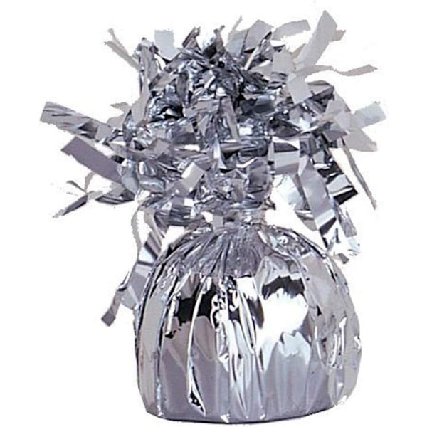 Unique Party Folie Tofs Ballongvikt (12-pack) One Size S Silver One Size