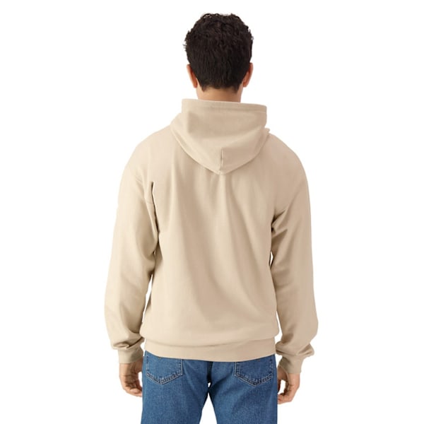 Gildan Softstyle Fleece Mellanvikt Helzip Hoodie M Sand Sand M