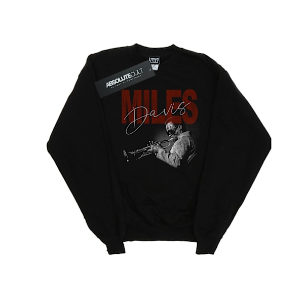 Miles Davis Herr Distressed Foto Sweatshirt 3XL Svart Black 3XL