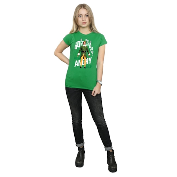 Elf Dam/Damer Angry Elf Bomull T-shirt L Irländsk Grön Irish Green L