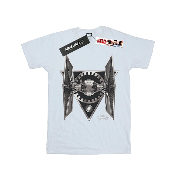 Star Wars Dam/Damer The Last Jedi TIE Fighter Bomull Boyfriend T-shirt White XL