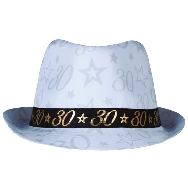Fiestas Guirca Gangster 30-årsdag Hatt One Size Vit White One Size