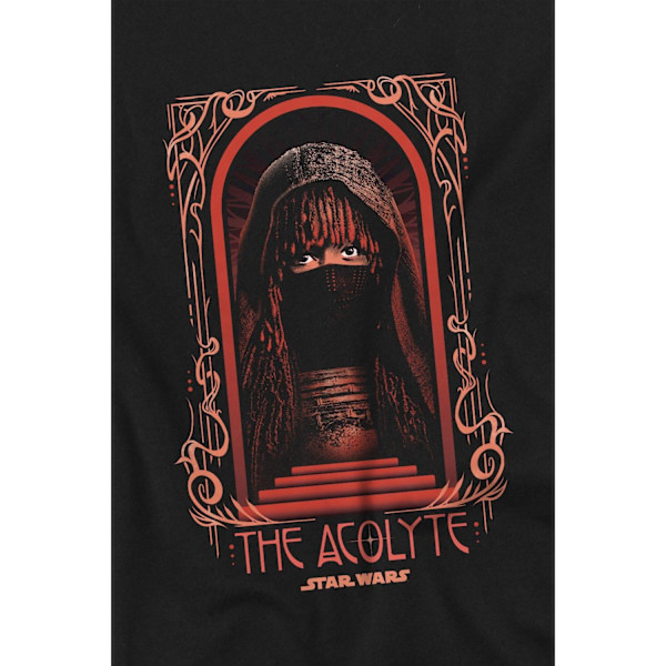 Star Wars: The Acolyte Barn- & Flickor-T-shirt med Art Deco-Mask 9 Black 9-10 Years