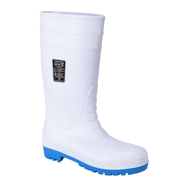 Portwest Herr Total Safety Wellington Boots 10.5 UK Vit White 10.5 UK