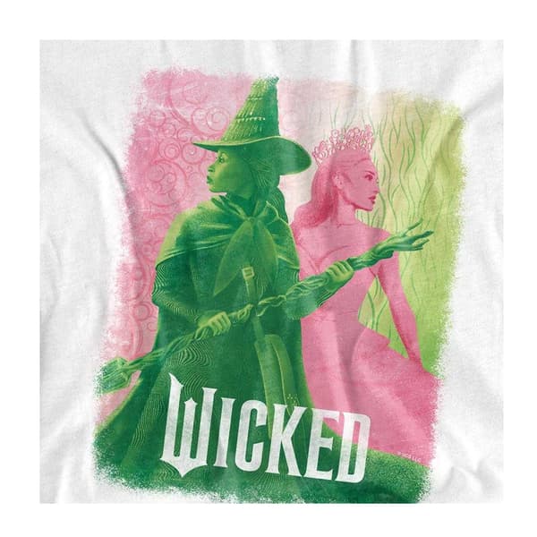 Wicked Barn/Barn Elphaba och Glinda T-shirt 3-4 år Vit White 3-4 Years